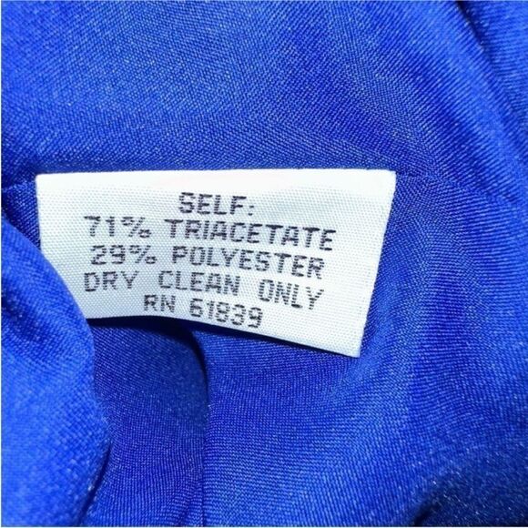 Rickie Freeman for Teri Jon Blue Long Sleeve Asymmetric Midi Dress -| size 8 - Picture 7 of 7